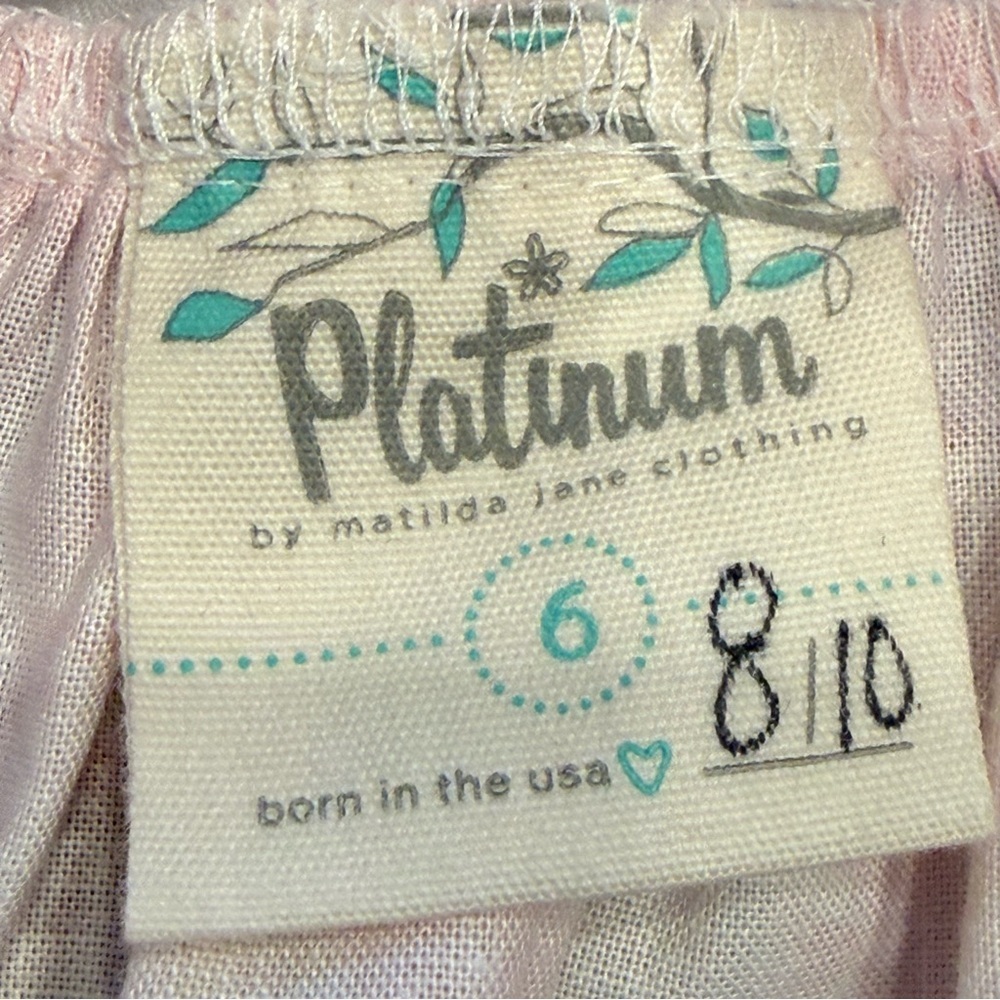 Platinum Matilda Jane Pink and White dress 8 of 10 limited edition size 6 - Picture 2 of 8